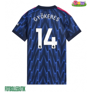 Arsenal Viktor Gyokeres #14 Bortatröja Kvinnor 2025-26 Kortärmad